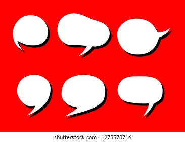 Transparent Background with Boom comic book explosion design pattern. Blank empty vector white speech bubbles. Price tag. Pop art. text box. conversation chat. information frame. Talk balloon. 