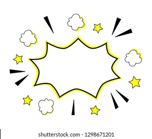 Transparent Background with Boom comic book explosion vector design pattern. speech bubbles. text box. Blank empty.