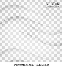 Transparent background curve. Vector abstract background design wavy. Brochure design templates collection and waving
