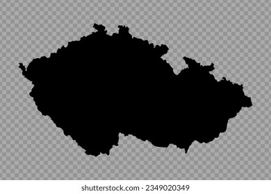 Transparente Fondo República Checa Mapa simple, puede ser utilizado para diseños de negocios, diseños de presentaciones o cualquier diseño adecuado.