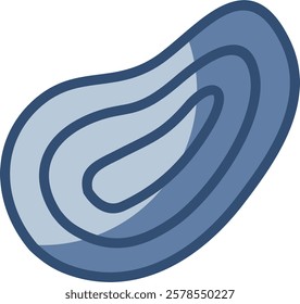 transparent background fingerprint vector icon. replaceable blue color design