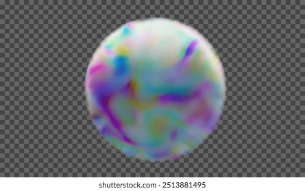 transparent background. Fluffy multicolored cloud or haze . Weather phenomenon. Element of your design