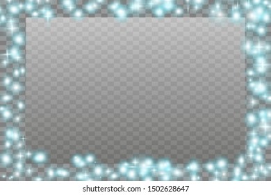 Transparent background framed by realistic blue highlights. On a transparency grid.