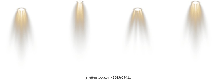 Fundo transparente mantém a base do pódio 3D em camadas. A grade de holofote brilha a partir da montagem oculta no teto. A iluminação suave simula a zona de iluminação de estilo de teatro. Reflexões criar estúdio elegante