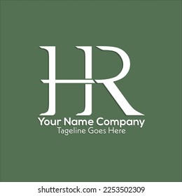 Transparent Background, Logo Design Letter HR  Logo illustration, Company brand, Coffee shop brand, photographer logo.