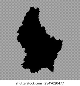 Transparent Background Luxembourg Simple map, can be used for business designs, presentation designs or any suitable designs.