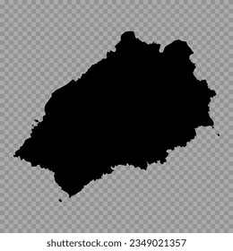Transparent Background Saint Helena Simple map, can be used for business designs, presentation designs or any suitable designs.