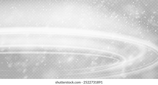 Fondo transparente con copos de nieve: nevadas de invierno y varias Formas de copos de nieve