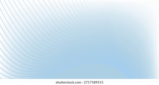 Fondo transparente con delgadas líneas onduladas de color azul pálido. Moderno patrón sutil, Ilustración vectorial.