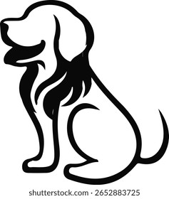 Transparent Background Vector Of Black Dog Silhouette