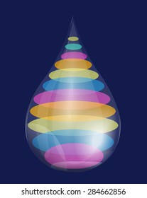 Transparent Balloon. Vector Illustration