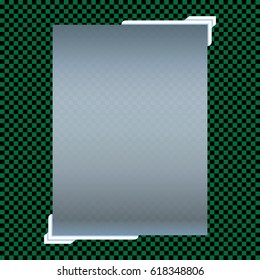 Transparent banners isolated. Vector illustration