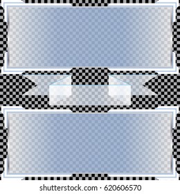Transparent banners isolated. Vector illustration