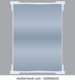 Transparent banners isolated. Vector illustration