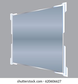 Transparent banners isolated. Vector illustration