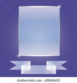 Transparent banners isolated. Vector illustration