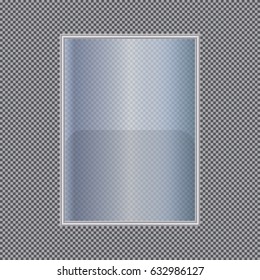 Transparent banners isolated. Vector illustration