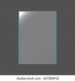 Transparent banners isolated. Vector illustration