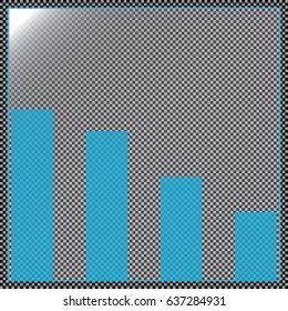 Transparent banners isolated. Vector illustration