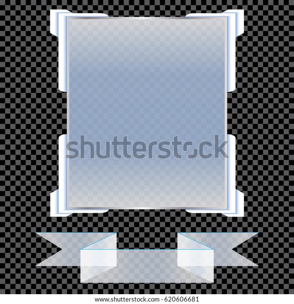 Transparent Banners Isolated Vector Illustration Stock Vector (Royalty ...