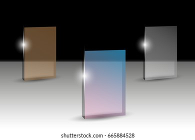 Transparent banners for text. Vector illustration EPS10