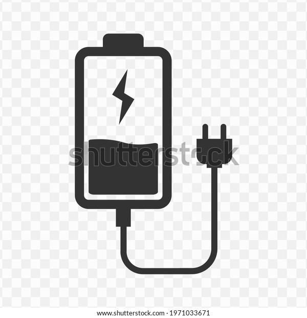 Transparent Battery Plug Icon Png Vector Stock Vector (Royalty Free ...