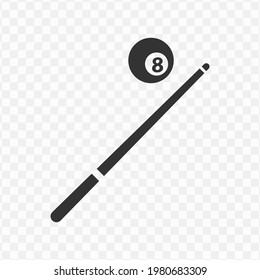 Transparent billiards icon png, vector illustration of billiards in dark color and transparent background(png).