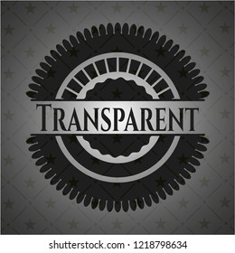 Transparent black emblem