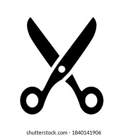 Transparent black scissors icon image