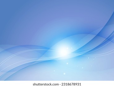 Transparent blue digital wave background