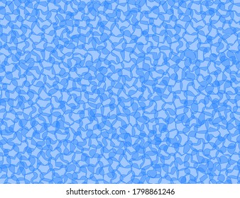 Transparent blue hearts background. Vector Illustration. Use for printing, posters, T-shirts, textile, etc. Follow other heart patterns in my collection.