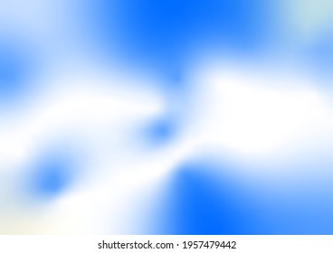 Cielo azul transparente con nubes e ilustración vectorial de la tarde atmosférica