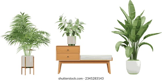 Transparent Botanical Illustrations Nature's Beauty Without Backgrounds, 3D rendering, for illustration, digital composition and architecture visualization svg