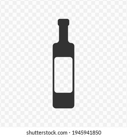 Transparent bottle icon png, vector illustration of an bottle icon in dark color and transparent background(png)