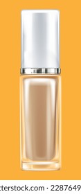 transparent bottle for nail polish or foundation