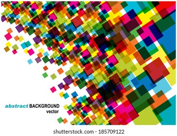 transparent bright squares background 
