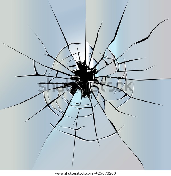 Transparent Broken Glass Background Illustration Stock Vector (Royalty ...