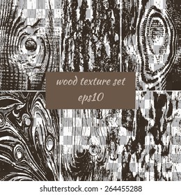 transparent brown wooden background set