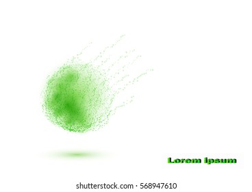 Transparent bubble spotted on a light background. A set of vector balls wallpaper