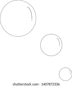 
Transparent bubbles of different sizes. To recolor