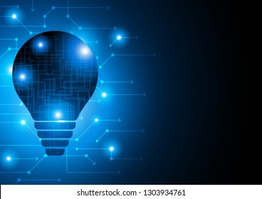 Transparent Bulb Small Lights Circuit Board Stock Vector (Royalty Free ...