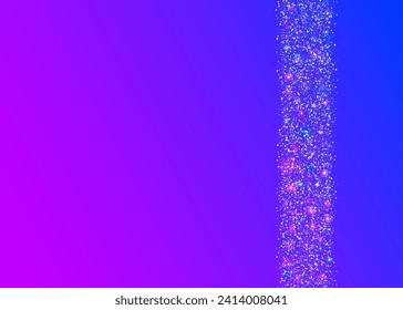 Transparent Burst. Falling Poster. Laser Isolated Cristals. Unicorn Tinsel. Digital Design. Party Confetti. Purple Light Paper. Happy Texture. Blue Transparent Burst