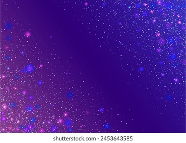 Transparent Burst. Happy Concept. Holographic Glitter. Pink Glare Paper. Festive Confetti. Cristal Design. Digital Dust. Disco Surprise Template. Purple Transparent Burst