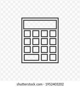 Transparent Calculator Icon Png, Vector Illustration Of An Calculator Icon In Dark Color And Transparent Background(png)