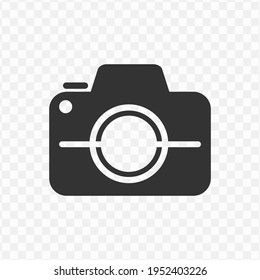 Transparent Camera Icon Png, Vector Illustration Of An Camera Icon In Dark Color And Transparent Background(png)