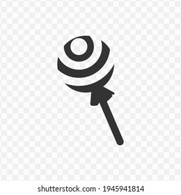 Transparent candy icon png, vector illustration of an candy icon in dark color and transparent background(png)