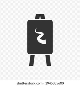 Transparent canvas icon png, vector illustration of an canvas icon in dark color and transparent background(png)