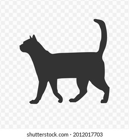 Transparent Cat Icon Png, Vector Illustration Of An Cat Icon In Dark Color And Transparent Background(png)