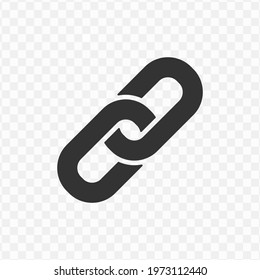 Transparent chain icon png, vector illustration of an chain icon in dark color and transparent background(png).