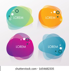 Transparent Chat Bubble Flat Design, Vector.